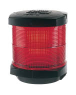 Hella modell 2984 rundtlysende rød lanterne med sort hus