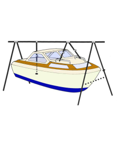 Norena A3 A-bakkestativ for motorbåter 22-23 fot, mønelengde 7,5 m