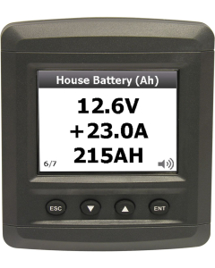 BEP 600-DCSM batterimeter med LCD fargedisplay og 500A shunt