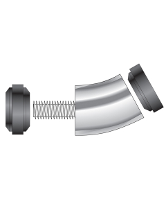 Båtsystem P1085  forlengerrør 30 grader