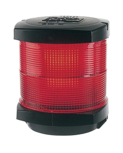 Hella modell 2984 rundtlysende rød lanterne med sort hus