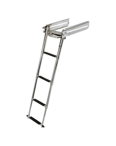 Osculati rustfri teleskopisk kasettstige / badestige, 4 trinn