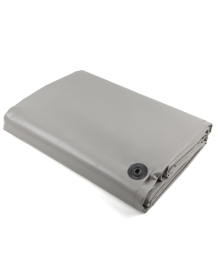 Norena PVC-presenning 480 g/m2, 12x8m, lys grå farge