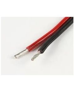 Kabel fortinnet sort/rød-22