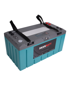 Skanbatt Lithium Professional 12V LiFePO4 batteri 300Ah 300A BMS. Bluetooth, Heat, IP67.